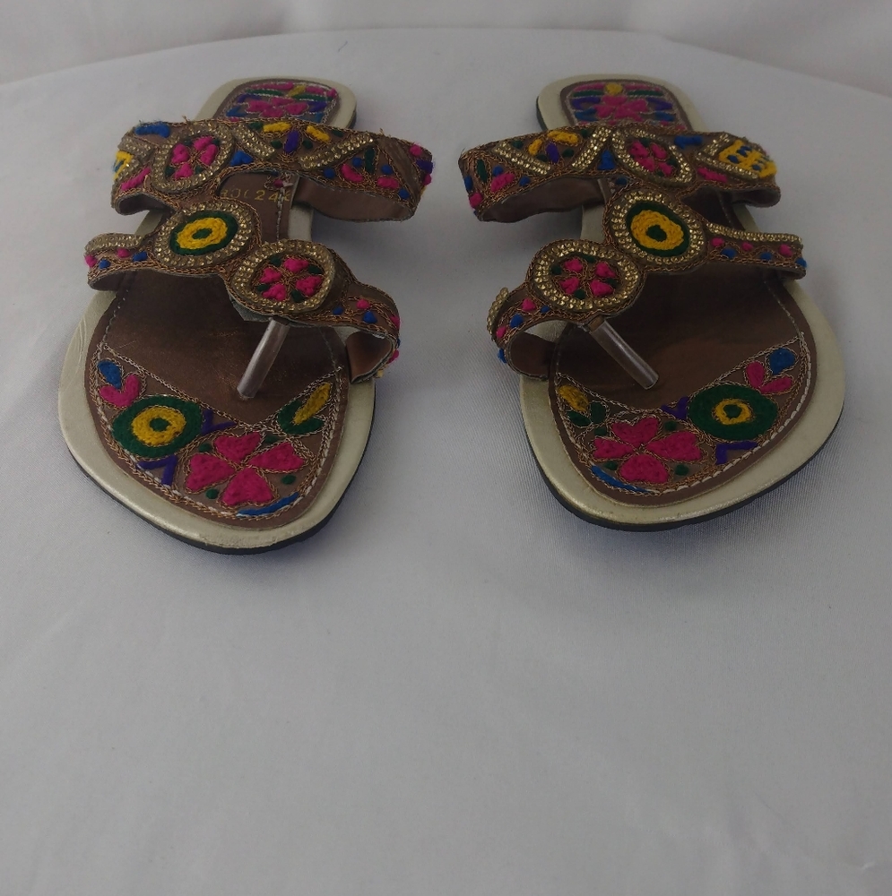 ECS Pink/multi Print Sandal